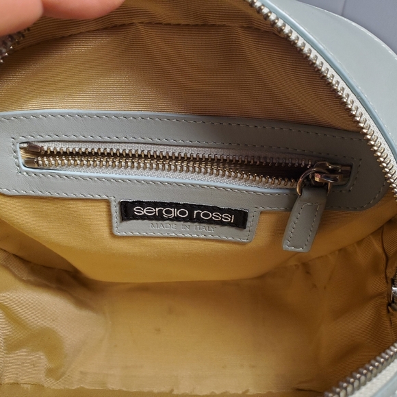 Sergio Rossi Backpack - Sky Blue - Bag with Metal accent - Picture 6 of 6